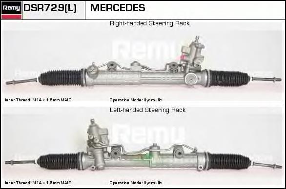 DSR729L Delco Remy cremallera de dirección