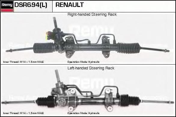 DSR694L Delco Remy cremallera de dirección