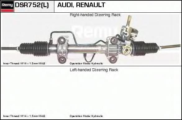 DSR752L Delco Remy cremallera de dirección