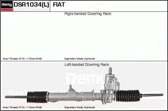 DSR1034L Delco Remy cremallera de dirección