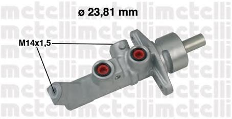 Cilindro principal de freno 050648 Metelli