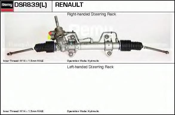 DSR839L Delco Remy cremallera de dirección