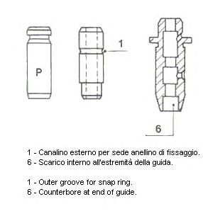 Guía de válvula de escape para Mitsubishi Pajero (K90)