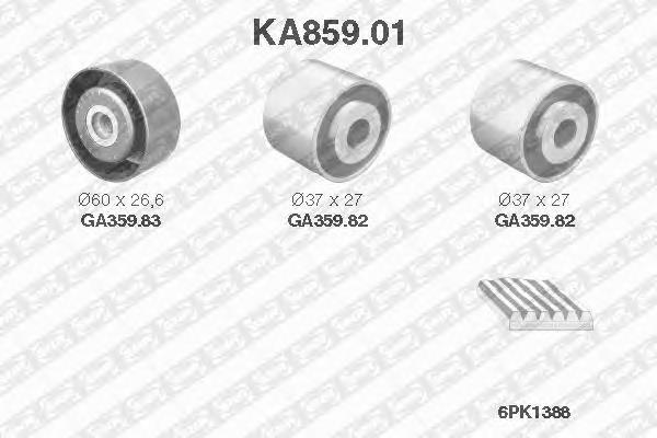 KA859.01 SNR polea tensora correa poli v