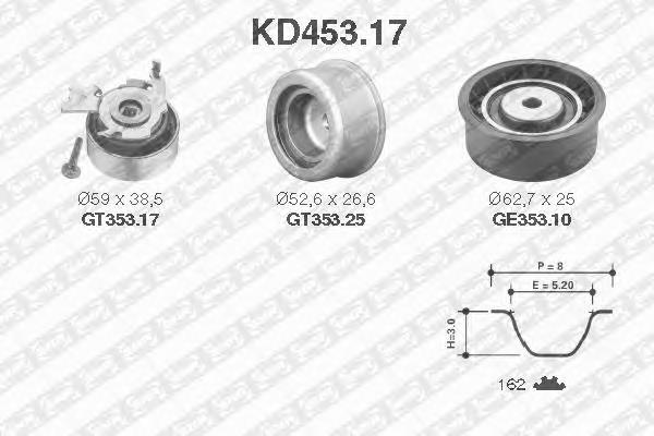 KD453.17 SNR kit de correa de distribución