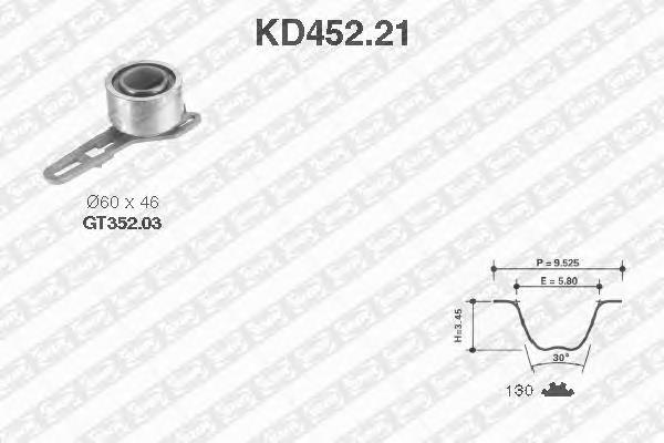 KD45221 SNR kit de correa de distribución