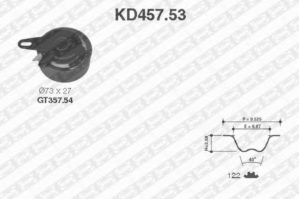 Kit correa de distribución KD45753 SNR
