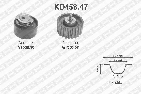 Comprar KD45847 SNR Kit de correa de distribución