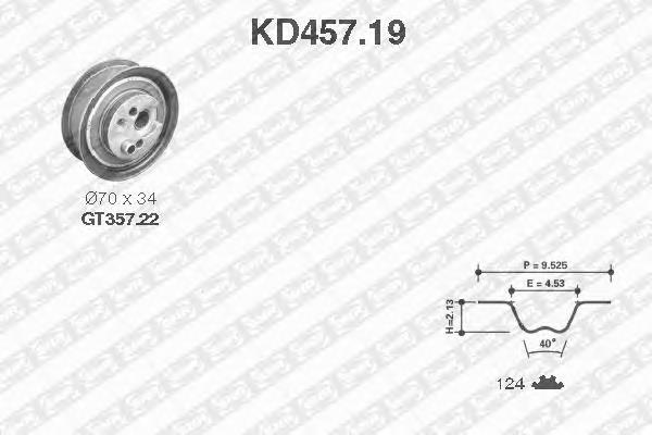 KD45719 SNR kit de correa de distribución