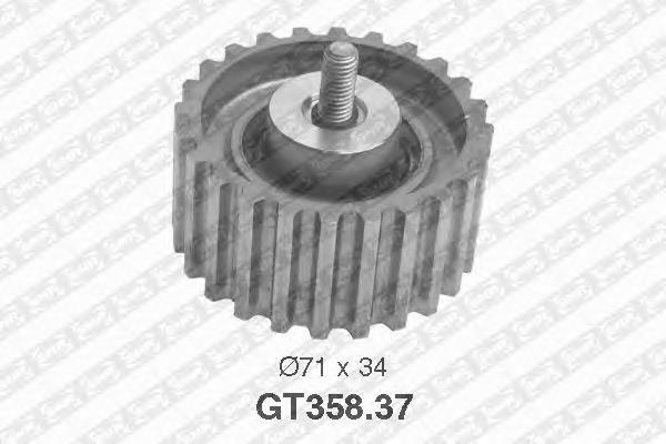 Rodillo intermedio de correa dentada Fiat Ducato 3 250