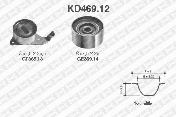 KD469.12 SNR kit de correa de distribución