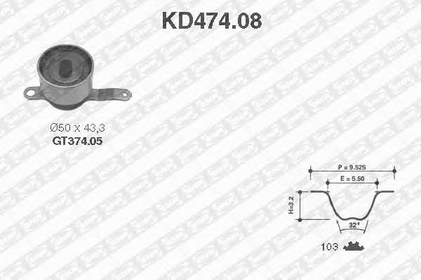 Kit de distribución KD47408 SNR