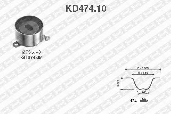 KD474.10 SNR kit de correa de distribución