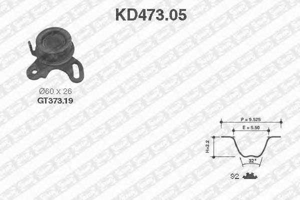 KD47305 SNR kit de correa de distribución