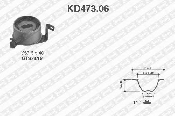KD47306 SNR kit de correa de distribución