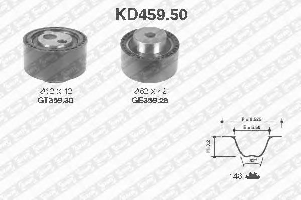 Kit correa de distribución KD45950 SNR