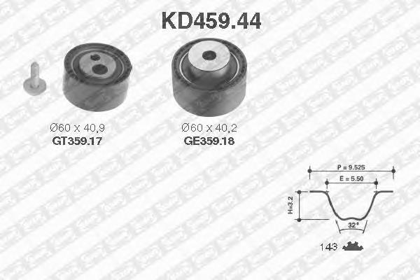 Kit correa de distribución KD45944 SNR