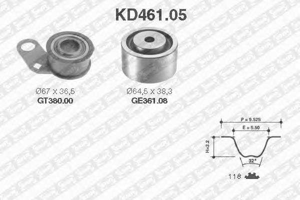 Kit correa de distribución KD46105 SNR