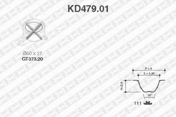 KD479.01 SNR kit correa de distribución