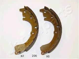 GF206AF Japan Parts zapatas de frenos de tambor traseras