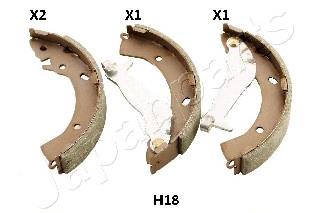 Zapatas de freno traseras Japan Parts GFH18AF