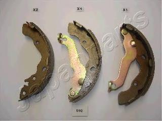 Zapatas de freno traseras Japan Parts GF592AF