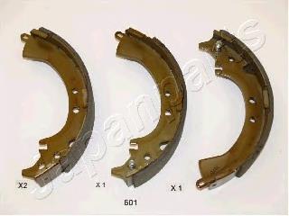 Zapatas de frenos de tambor traseras GF601AF Japan Parts