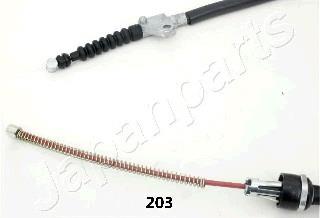 BC-203 Japan Parts cable de freno de mano trasero izquierdo