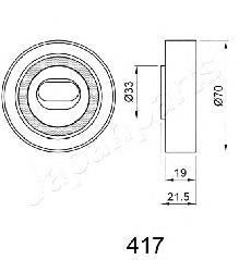 BE-417 Japan Parts rodillo, cadena de distribución