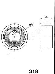 BE318 Japan Parts Polea tensora de la correa de la bomba de inyección