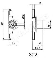 Tensor, correa dentada BE302 Japan Parts