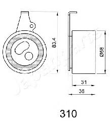 BE310 Japan Parts rodillo, cadena de distribución