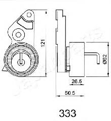 BE-333 Japan Parts tensor, correa dentada