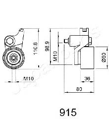 BE-915 Japan Parts rodillo, cadena de distribución