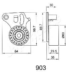 Tensor, correa dentada BE903 Japan Parts