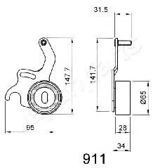 BE911 Japan Parts rodillo, cadena de distribución