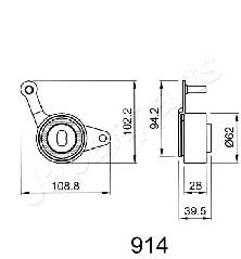 Rodillo, cadena de distribución BE914 Japan Parts