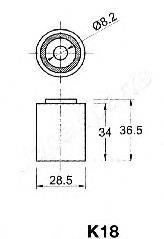Rodillo intermedio de correa dentada Japan Parts BEK18