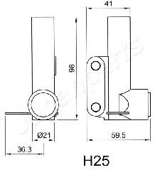 Comprar BEH25 Japan Parts Tensor, correa de distribucion