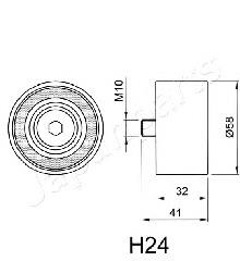 Comprar BEH24 Japan Parts Polea correa distribución