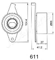 BE-611 Japan Parts rodillo, cadena de distribución