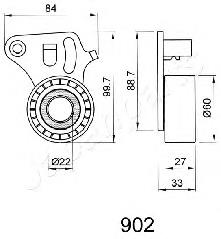 BE902 Japan Parts rodillo, cadena de distribución