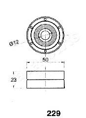 BE229 Japan Parts rodillo intermedio de correa dentada