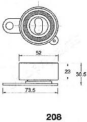 BE-208 Japan Parts rodillo, cadena de distribución