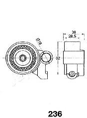 BE-236 Japan Parts rodillo, cadena de distribución