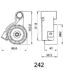 BE242 Japan Parts rodillo, cadena de distribución