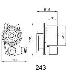 BE-243 Japan Parts rodillo, cadena de distribución