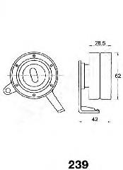 BE239 Japan Parts rodillo, cadena de distribución