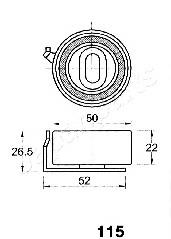 Rodillo, cadena de distribución BE115 Japan Parts