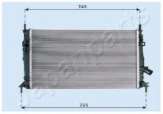 RDA053081 Japan Parts radiador refrigeración del motor